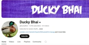 Ducky Bahi Youtube Channel